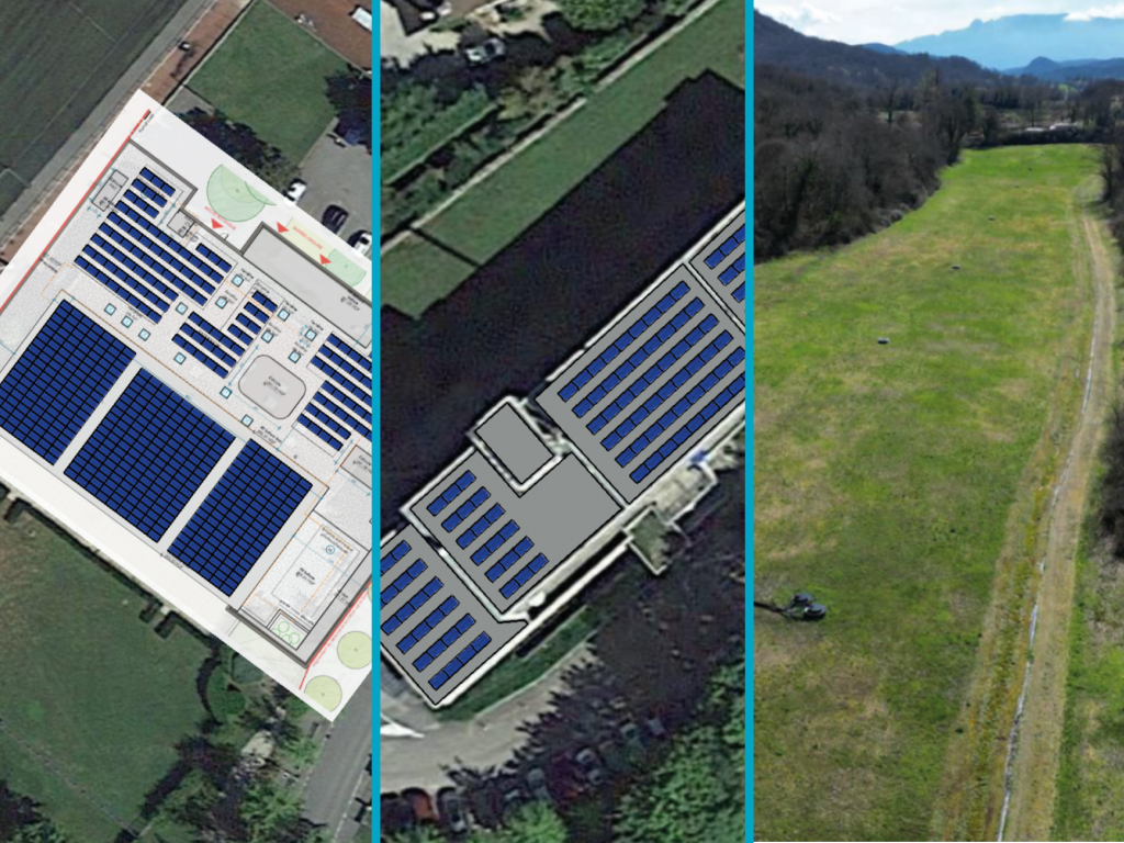 Réunion de lancement des missions de maitrise d’œuvre en vue de l’installation de 3 centrales photovoltaïques sur la toiture de la piscine intercommunale et du futur siège communautaire de la CC Bugey Sud à BELLEY, ainsi que sur le site de l'ancienne décharge des Erruts s'étendant sur les communes de CEYZÉRIEU et MARIGNIEU, en présence de la CCBS.