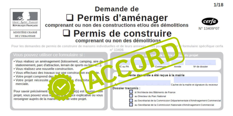 Demande et obtention du permis de construire en vue de travaux